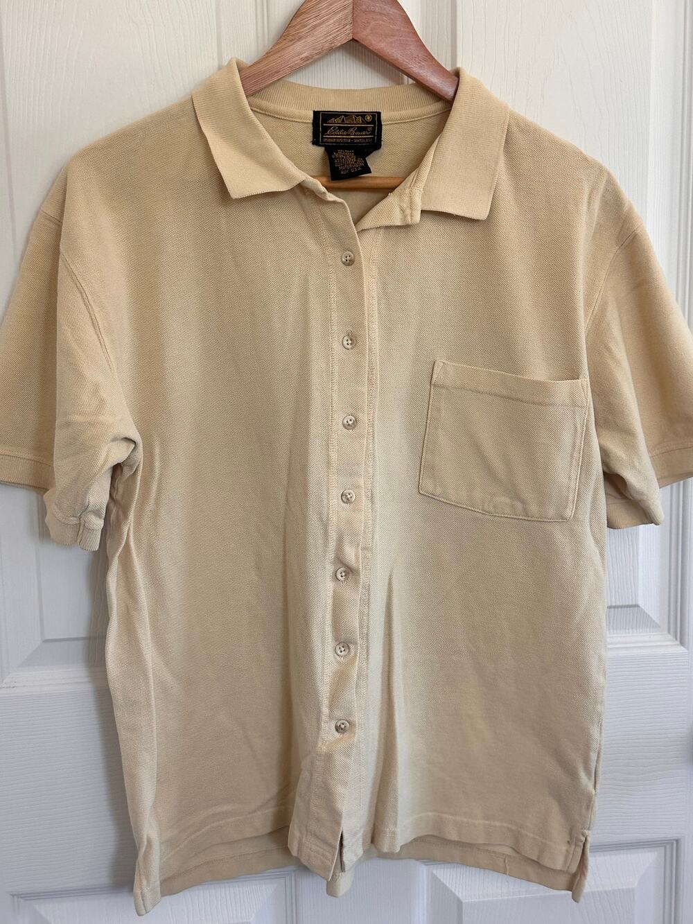Vintage Eddie Bauer Outdoor Outfitter Cotton Polo Shirt Womens M